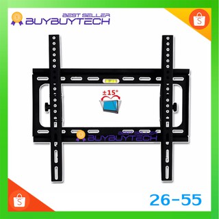 buybuytech V-5 ขาแขวนจอทีวี LED LCD ปรับก้มเงยได้ Tilting Wall Mount 26-55 นิ้ว (Black) Y614