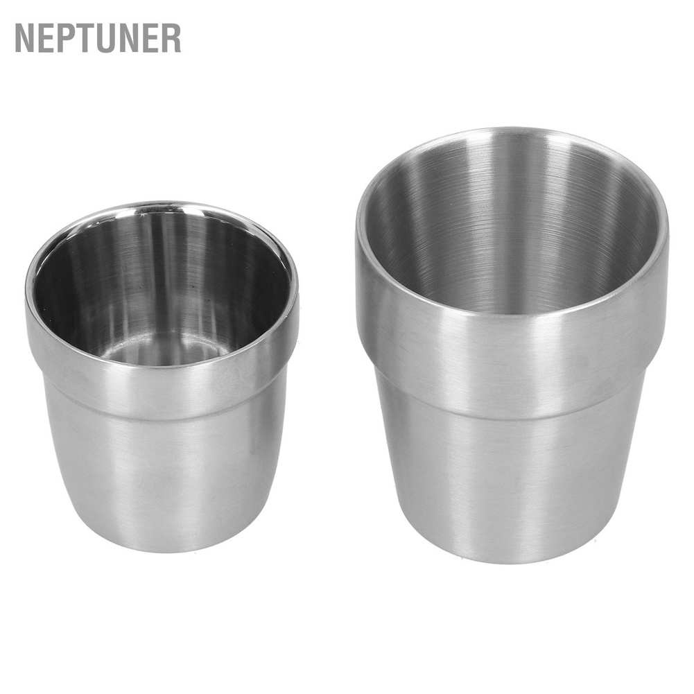 neptuner-แก้วมักสเตนเลส-แบบสองชั้น-180-มล-300-มล-สําหรับร้านอาหาร-เบียร์-2-ชิ้น