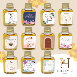 ภาพขนาดย่อของภาพหน้าปกสินค้าของชำร่วยงานแต่ง ของรับไหว้ น้ำผึ้งแท้100% ขนาด30ml. จากร้าน honey.u บน Shopee ภาพที่ 8