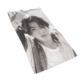 ผ้าขนหนูไฟเบอร์ พิมพ์ลาย Bts Jeon Jung Kook ขนาด 27.5*15.7 นิ้ว แฟชั่นสําหรับผู้ชาย และผู้หญิง