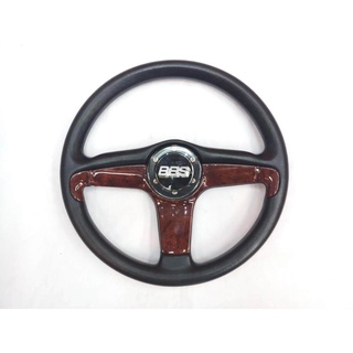 B.S.D พวงมาลัย BBS ลายไม้สามก้าน งานเนียน car steering wheels accessories T8