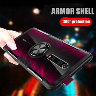 xiaomi mi 9 t pro redmi k 20 เคสแม่เหล็กแหวนตั้งได้ tpu+pc armor