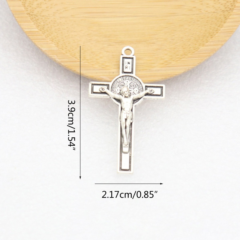 aoto-จี้โลหะ-รูปไม้กางเขน-พระเยซู-คาทอลิก-เครื่องประดับทางศาสนา-สําหรับสร้อยคอ-พวงกุญแจรถยนต์-diy