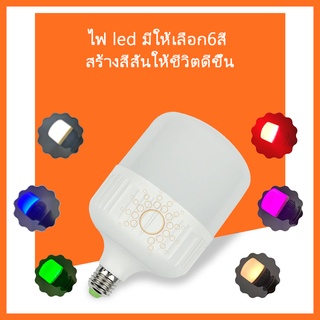 สินค้า ไฟ LED Bulb Light5wมีให้เลือกได้ 6 สีสัน ขนาดกระทัดรัด สีสันสดใส ประหยัดไฟ 5 w