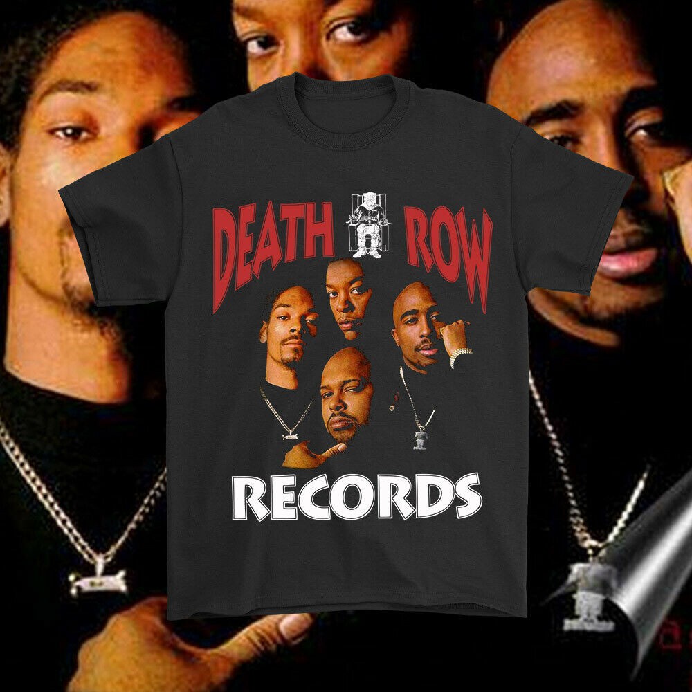 Customed พิมพ์ Death Row Records 2 Pac Dr Dre Snoop สุนัข Suge Knight ...