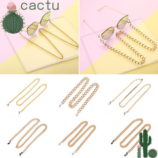 Cactu สายโซ่โลหะคล้องแว่นตากันลื่นสําหรับแว่นตาอ่านหนังสือ