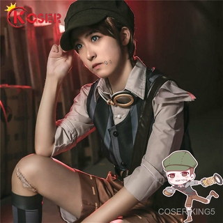 COSER KING Identity V Cosplay Costume Mercenary Survivor ชุดคอสเพลย์ครบชุด Naib subedar unisex ชายหญิง ชุดคอสเพลย์ prop