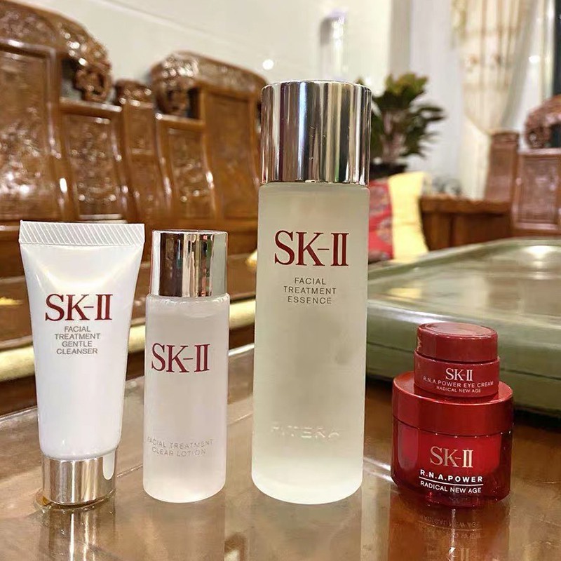 ภาพสินค้าJapan SK2 / SK-II / SKII skin care set fairy water กล่องห้าชิ้น / โทนเนอร์ / โลชั่น / อายครีม / ครีมทาหน้า / คลีนเซอร์ จากร้าน littlebeauty1 บน Shopee ภาพที่ 4