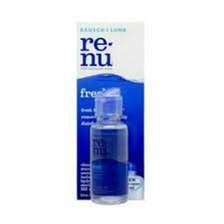 B&L RENU (น้ำเงิน) 355ML ขวด ใหญ่ น้ำยาล้างคอนแทคเลนส์ แถมฟรี Renu เล็ก 60 ml.