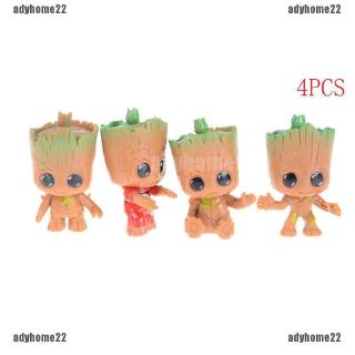 ฟิกเกอร์ Guardians of the Baby Groot PVC ของเล่นสําหรับเด็ก 4 ชิ้น