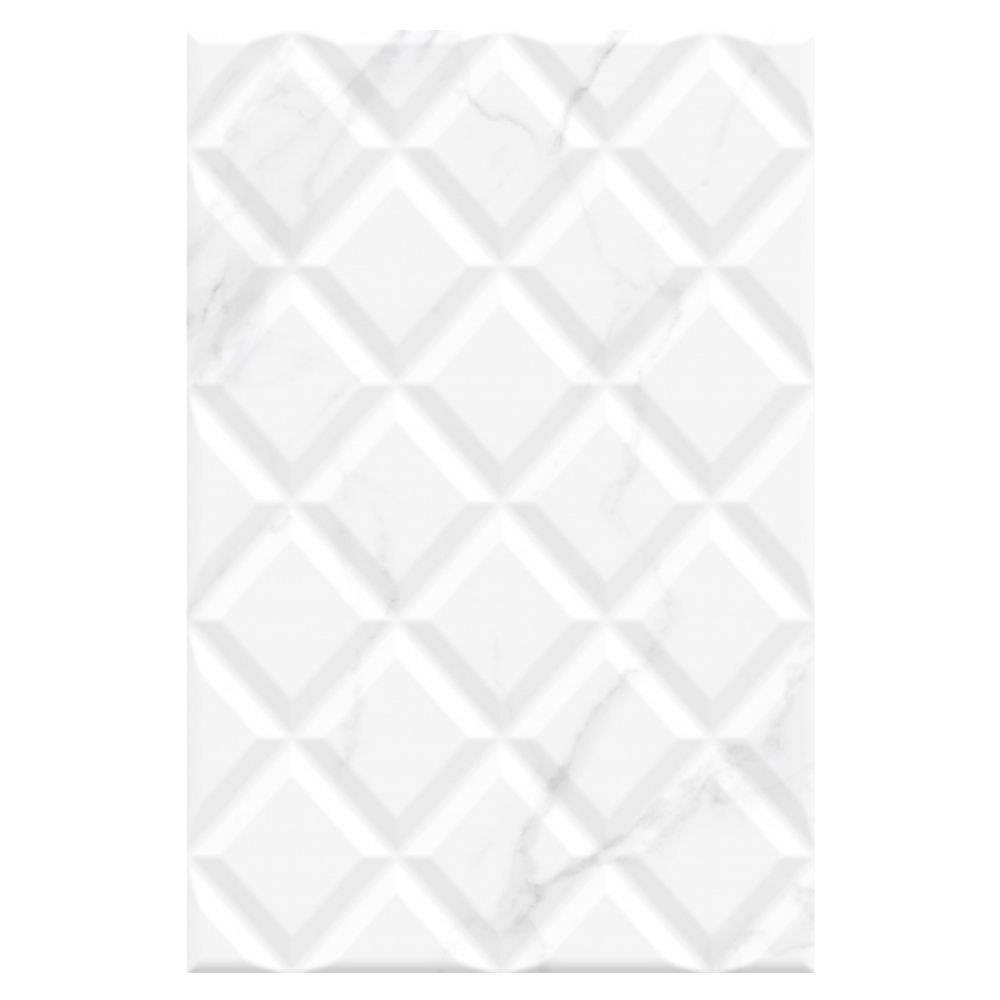 กระเบื้องผนัง 8X12 นิ้ว มิลเนอร์ ไดมอนด์ ขาว 1M2 WALL TILE 8X12 MILNER ...