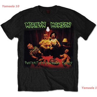 Marilyn Manson Portrait Of An American Family Official Tee T-Shirt Mens Unisex  มาริลีน แมนสัน Marilyn Manson