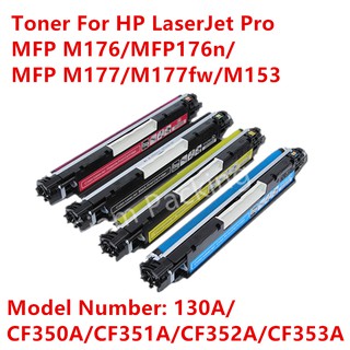 ตลับหมึกเทียบเท่า รุ่น 130A/CF350A/CF351A/CF352A/CF353A ใช้กับ HP Laser Pro MFP M176/M176n/MFP M177/M177fw/M153