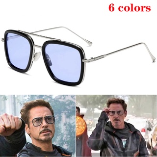 Preferredไอรอนแมน แว่นตา Edith แว่นตา Tony Stark Peter Parker แว่นตากันแดด ผู้ชาย แว่นตาวินเทจ ออกแบบคอสเพลย์ อุปกรณ์เสริม