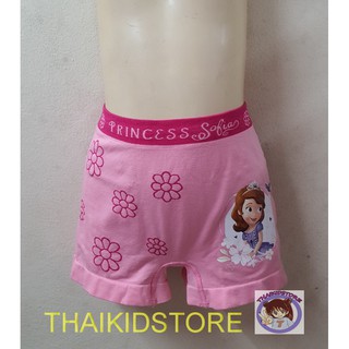 สินค้า สินค้าลิขสิทธิ Disney Sofia ดิสนีย์ โซเฟีย กางเกงใน ขาสั้น Cotton Spandex เด็กหญิง อายุ 4-12+ ปี เนื้อนุ่มใส่สบาย