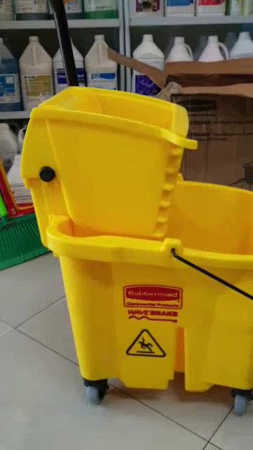 ถังบีบม็อบ-rubbermaid-สีเหลือง-ขนาด35ลิตร-single-mop-wringer-35l-ลัง