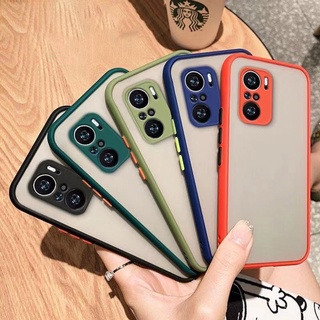 เคสขอบสีหลังด้าน redmi 12c ขอบสีผิวด้าน xiaomi redmi10c/redmi 10a/redmi note12 เคสกันกระแทก ขอบนิ่มหลังแข็ง ป้องกันกล้อง
