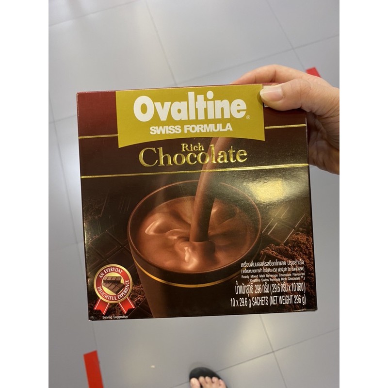 ovaltine-swiss-formula-rich-chocolate-drink-296-g-โอวัลติน-สวิส-ฟอมูล่า-ริช-ช๊อคโกแลต-29-6g-x-10-ซอง