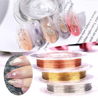 สินค้า ลวดตกแต่งเล็บ DIY ลวดแต่งเล็บ มีให้เลือก 3 สี