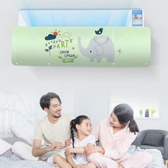 ที่บังแอร์-แผ่นบังลมแอร์-ม่านเปลี่ยนทิศทางลม-ผ้าบังแอร์-ปรับได้-180-องศา