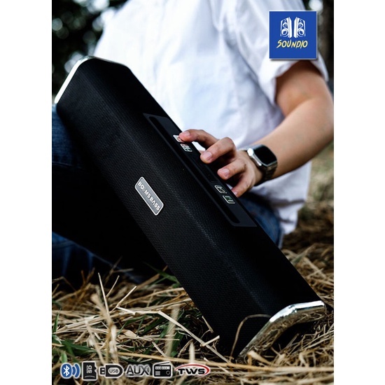 ลำโพง BOOMS BASS L8 ลำโพงบลูทูธ soundbar เชื่อมต่อ 2 ตัวพร้อมกัน ดีไซน์ ...