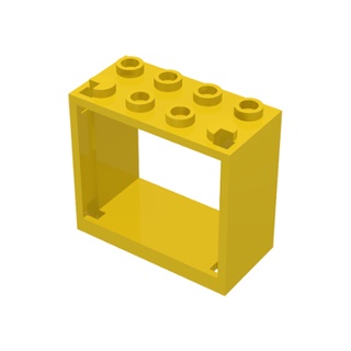 Lego part (ชิ้นส่วนเลโก้) No.60598 Window 2 x 4 x 3 Frame - Hollow Studs
