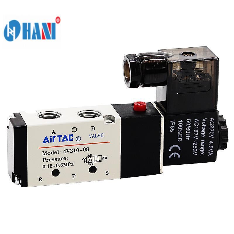 โซลินอยด์วาล์ว-airtac-4v210-08v-4v310-10-โซลินอยด์วาล์วนิวเมติกวาล์วควบคุมลม-220v-วาล์วลม-24v