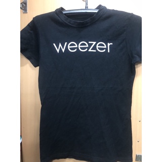 เสื้อยืดผ้าฝ้ายพิมพ์ลายคลาสสิก เสื้อวง weezer size S