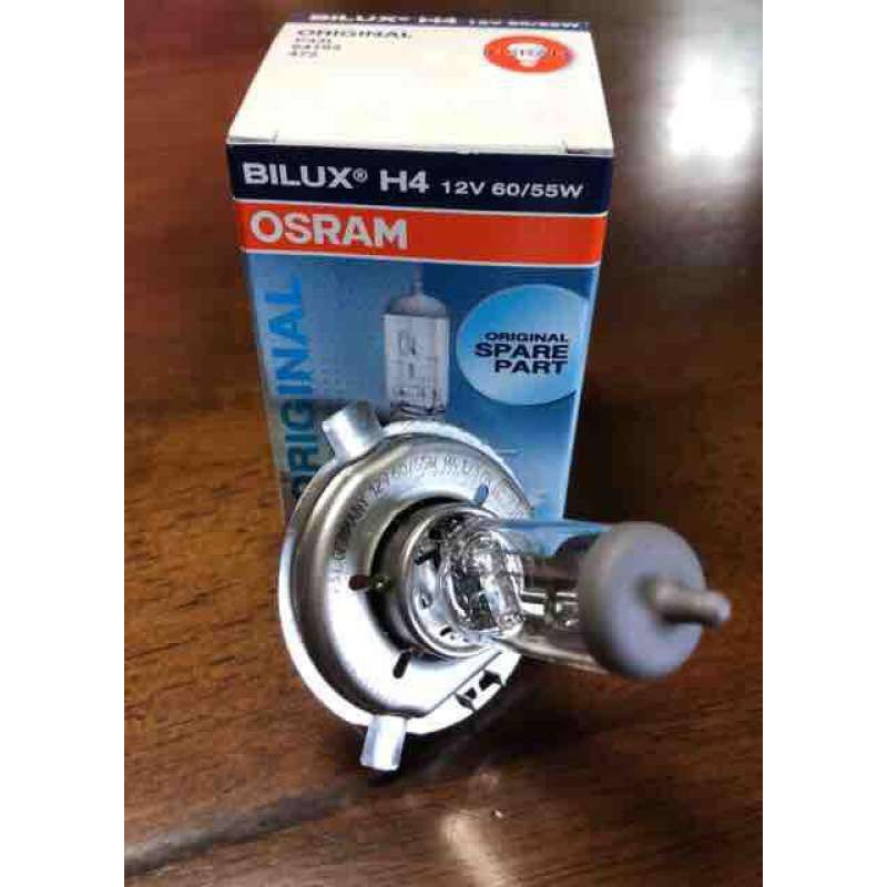 หลอดไฟหน้า-h4-12v-60-55w-แพ็กคู่ถูกกว่า-osram-แท้-made-in-germany