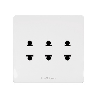 Chaixing Home ชุดเต้ารับ 2 ขา 3 ช่อง LUZINO รุ่น SURFACE SQ M2-R3Z