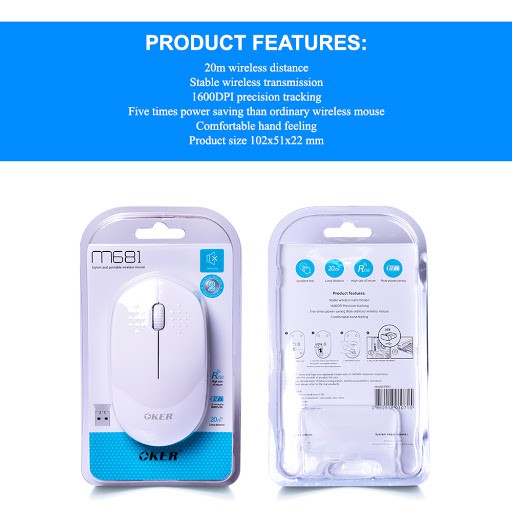 oker-m681-silen-usb-mouse-wireless-2-4ghz-เมาส์ไร้สาย-ไร้เสียง