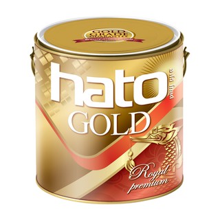 สีทอง HATO BJ9009 ฮาโต้ (สูตรนํ้ามัน) ทองเอมเพอเรอร์ ขนาด 3.785 ลิตร  BJ-9009