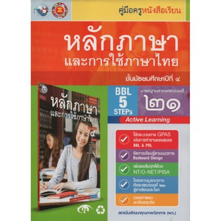 คู่มือครู หลักภาษาฯ  ม.4 (พว)