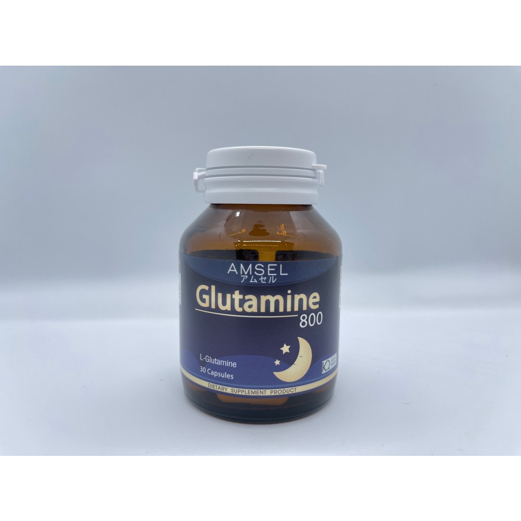 ภาพสินค้าAmsel Glutamine 800 แอมเซล กลูตามีน ปรับสมดุลในการนอน ตื่นมาสดชื้น (30 แคปซูล) จากร้าน amsel.official บน Shopee ภาพที่ 5