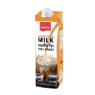 Aroma Unsweet Milk Product For Beverage and Bakery อโรม่า นมข้นจืด ผลิตภัณฑ์นมสำหรับเครื่องดื่มและเบเกอรี่ 1,000 มล.