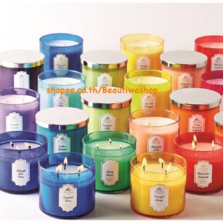 เทียนใหญ่ 3 Wick BATH AND BODY WORKS WHITE BARN 3 WICK CANDLE เทียนหอมใหญ่คุ้มค่า มี40กลิ่นหอมให้เลือกตามชอบ ขนาด 411 g.