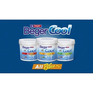 สีทาบ้าน เบเยอร์คูล ออลพลัส สีบ้านเย็น ขนาด 2.5 แกลลอน (ประมาณ 9 ลิตร) Beger Cool All Plus ผสมได้ทุกสี