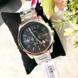 (ผ่อน0%) นาฬิกา 🌷ARMANI EXCHANGE🌷Active Chronograph Mens Watch☘️ AX2084 สแตนเลส สีเงิน 43 มม.