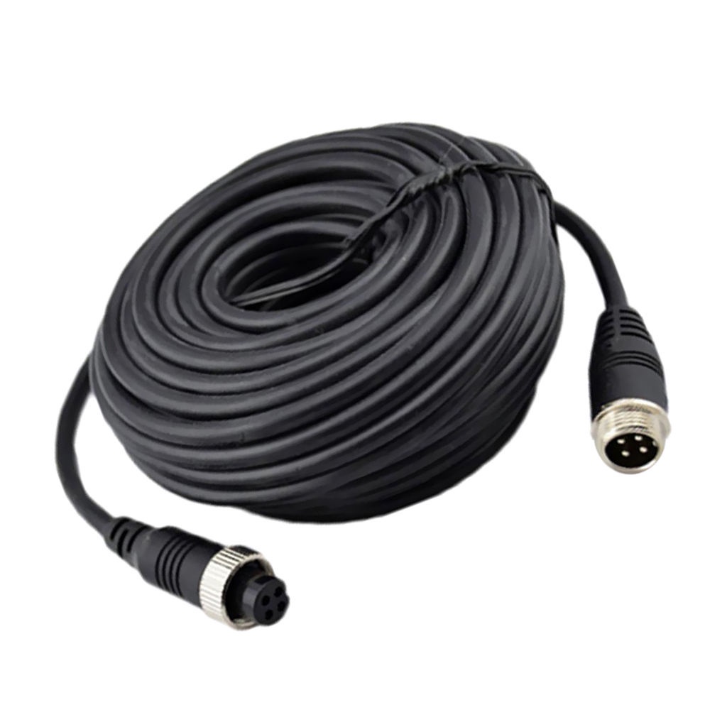 สายเคเบิ้ล-4pin-สําหรับกล้องมองหลังรถบัสรถบรรทุก-20m