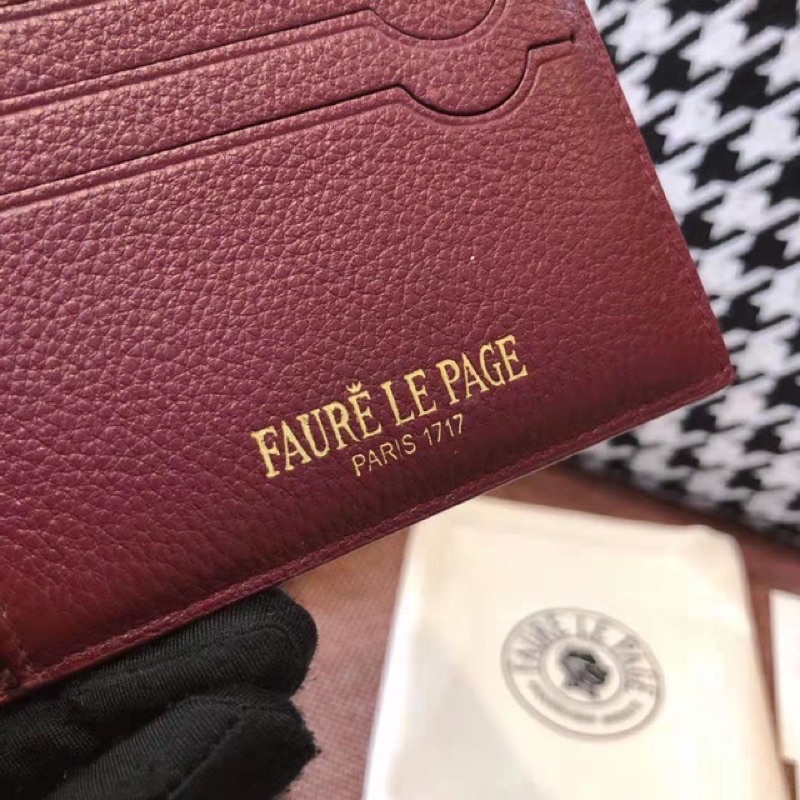 พร้อมส่งเฉพาะสีแดง-กระเป๋าสตางค์-faure-le-page-wallet