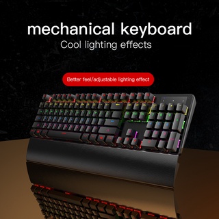 ภาพขนาดย่อของภาพหน้าปกสินค้าLDD LED Gaming Mechanical Keyboard แล็ปท็อปในการเล่นเกมหรือทำงาน 104 Keys Backlit คีบอร์ดเกมมิ่ง blue switch จากร้าน ldd_3c.shop บน Shopee ภาพที่ 2
