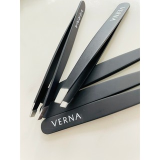 EZ แหนบกำจัดขน ขนคิ้ว ตกแต่งขนบนใบหน้า แหนบคุณภาพสูง Verna Super Tight Tweezer Eyelash Hair Removal Hight Quality Salon