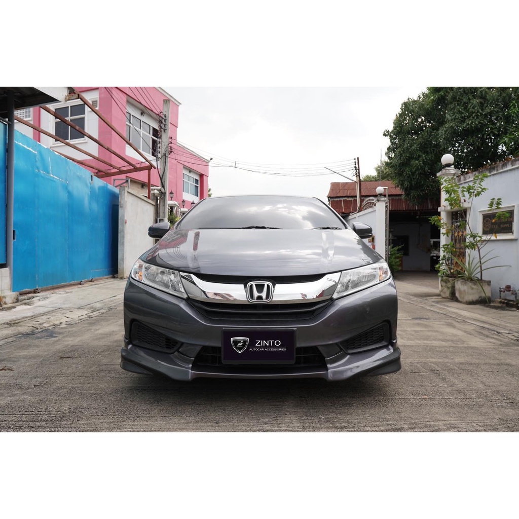 ชุดแต่ง-honda-city-2014-modulo-ฮอนด้าซิตี้-สเกิร์ตรอบคัน-สปอยเลอร์-สั่งทำสีตามรหัสสี