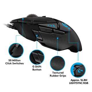 ร้านแนะนำ โปรแรง1 1เมาส์เกมมิ่งLOGITECH G502 HERO RGB Gaming Mouse 16K Sensor 16 000 DPI เม้าส์สำหรับนักเล่นเกม 2Y  img 3