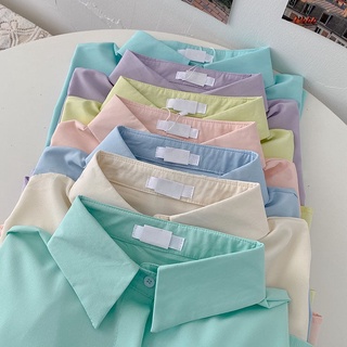 พร้อมส่ง 👕เสื้อเชิ้ตผ้าบางใส่สบาย ผ้านุ่มใส่สบายนะคะ เอาไปแมทซ์ได้หมดเลยนะคะ