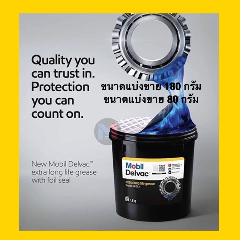 ภาพหน้าปกสินค้าจาระบี Mobil Delvac Extra Long Life Grease ขนาดแบ่งขาย 80 ,180 ,280 ,500 กรัม จากร้าน m1lubexpress บน Shopee