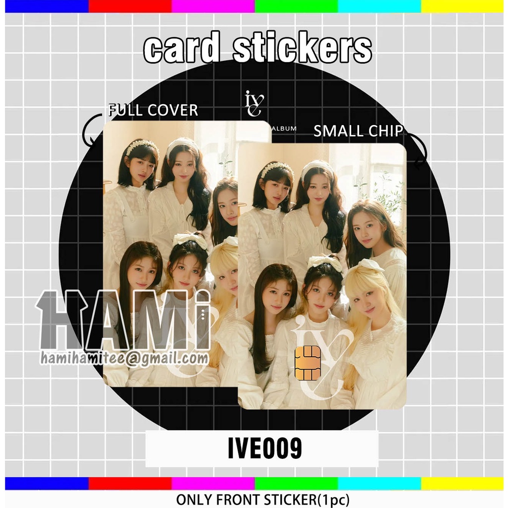 สติกเกอร์ IVE CARD STICKER - IVE KPOP TNGO CARD STICKER - LIZ YUJIN REI ...