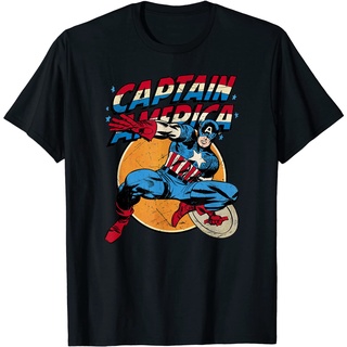 เสื้อยืด Marvel Captain America Avengers Shield Graphic T-Shirt  Clothes