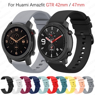 ภาพขนาดย่อสินค้าสายนาฬิกาข้อมือซิลิโคน สําหรับสมาร์ทวอทช์ Huami Amazfit GTR 42 มม. 47 มม. GTR 4 GTR 3 3Pro 2 2e