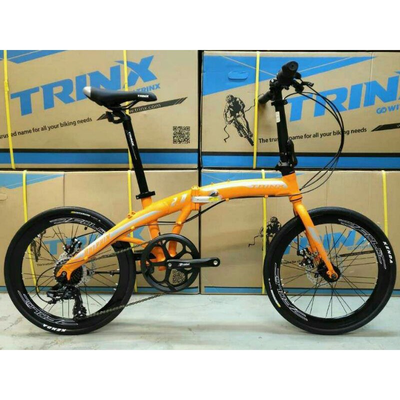 TRINX DOLPHIN 2.0(ส่งฟรี+ผ่อน0%) จักรยานพับได้ ล้อ20